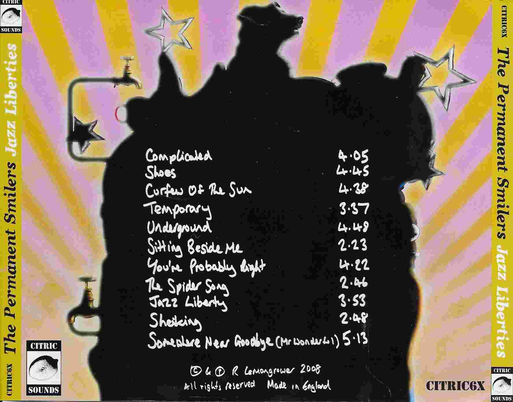 Back cover of CITRIC 6X